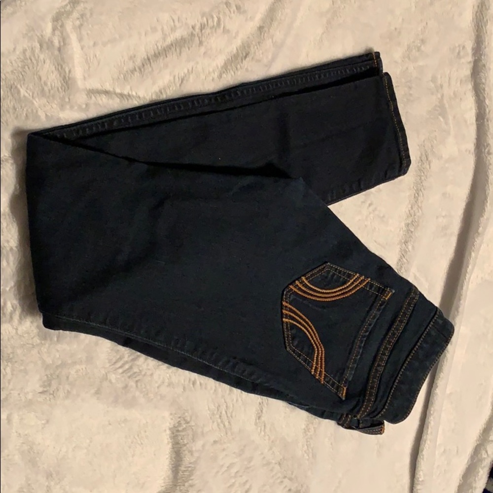 Skinny dark Hollister jeans.